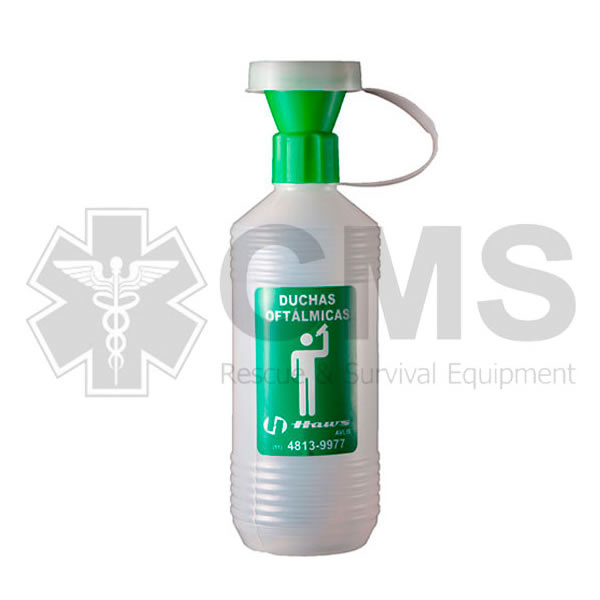 068-008 Botella lavaojos 500 ml, Botella lavaojos, Lavado ocular, Lavado de ojos de emergencia, Botella de enjuague ocular, Lavado de ojos de emergencia, Enjuague ocular portátil, primeros auxilios para ojos