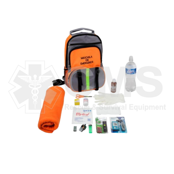 BG0120 Mochila de emergencia con contenido, Mochila de primeros auxilios, Mochila para rescate, Mochila de supervivencia, Mochila de urgencias para hospitales