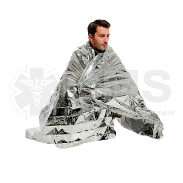 CMS-XH19 manta aluminizada para primeros auxilios, aislante térmico, manta de aislamiento termico, manta para hipotermia, manta de emergencia