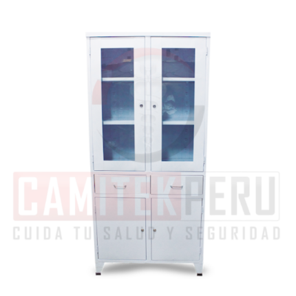 vitrina metalico de 2 cuertpos